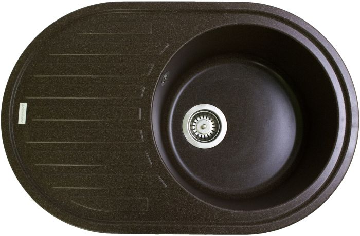 Кухонна мийка Adamant ELLIPSIS коричнева 765x495x200 мм, з крилом