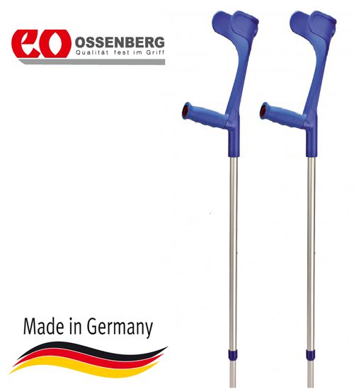 Підлокітна милиця Ossenberg Klassiker 230 DSK Extra Strong м'яка рукоятка синій (230 DSKBL-114)