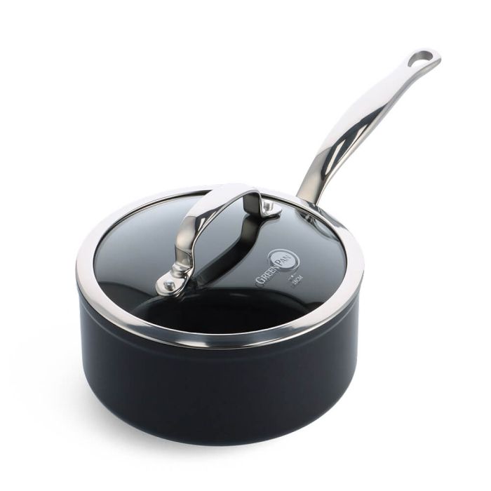 Ківш з кришкою GreenPan Barcelona Pro 18 см 2,1 л з керамічним покриттям (CC005331-001)