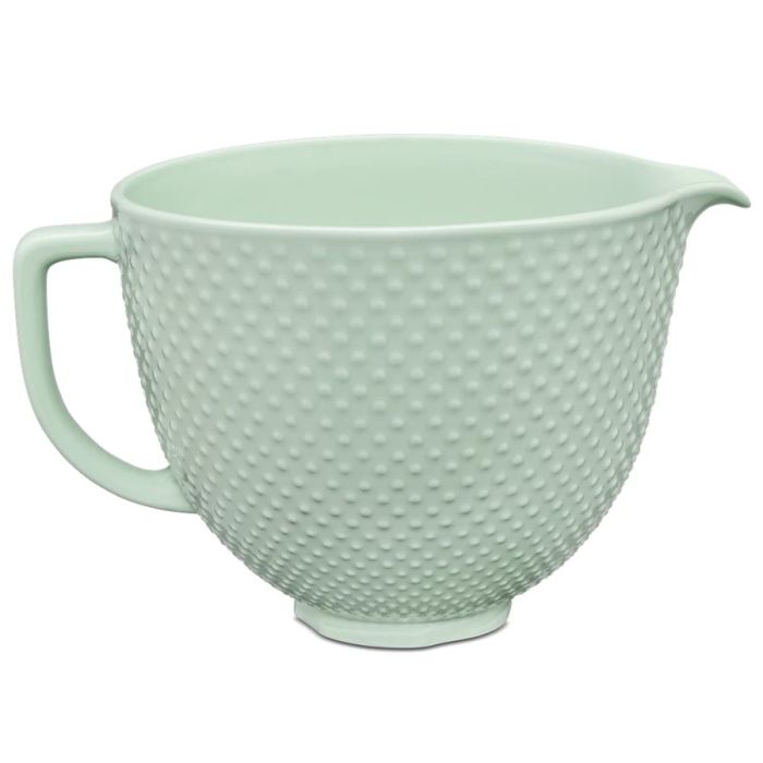Чаша KitchenAid 4,7 л 5KSM2CB5TDD керамічна, з ручкою, текстурована, візерунок краплі роси