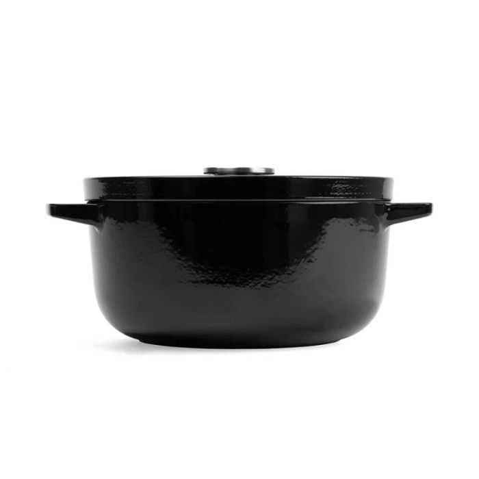 Каструля чавунна з кришкою KitchenAid 22 см 3,3 л чорна (CC006058-001)