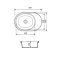 Кухонна мийка Adamant OVALE avena 610x420x180 мм, з крилом