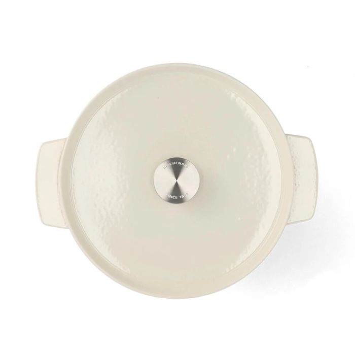 Каструля чавунна з кришкою KitchenAid 26 см 5,2 л колір мигдальний крем (CC006059-001)