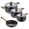 Набір посуду Bergner Earth black 7 предметів (BG-34630-BK)