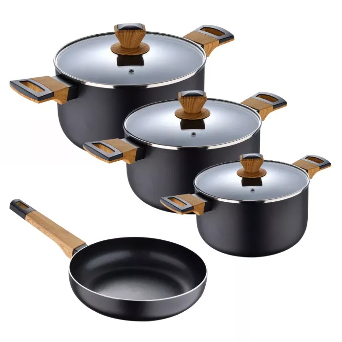 Набір посуду Bergner Earth black 7 предметів (BG-34630-BK)