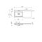 Умывальник накладной Adamant Flat White 120 L искусственный камень 1200x478x140мм