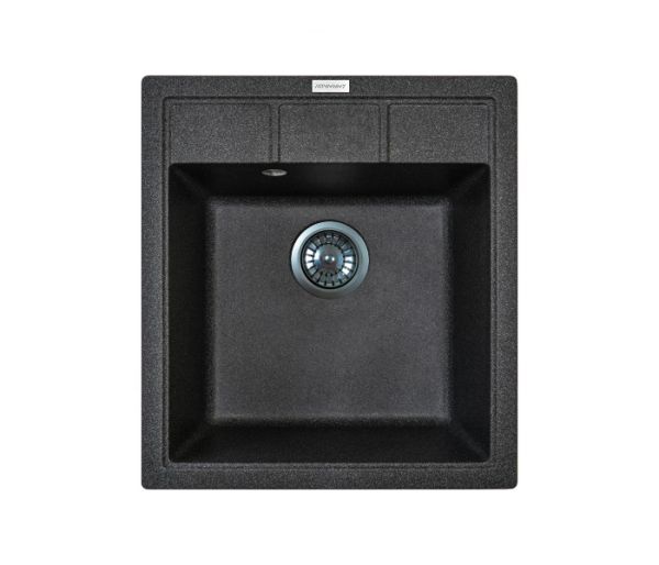 Кухонная мойка Adamant BRICK графит 460x515x200 мм, без крыла