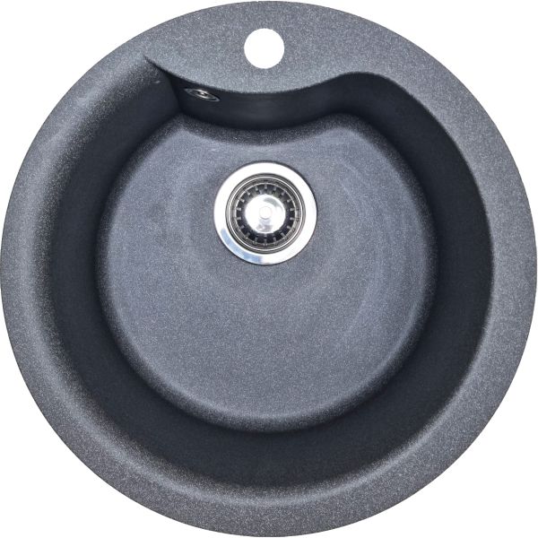 Кухонная мойка Adamant WAVE графит d 485x210 мм, без крыла