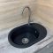 Кухонная мойка Adamant OVALE графит 610x420x180 мм, с крылом
