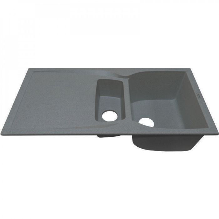 Кухонная мойка Adamant NEW LINE PLUS серая 975x495x235 мм, с крылом