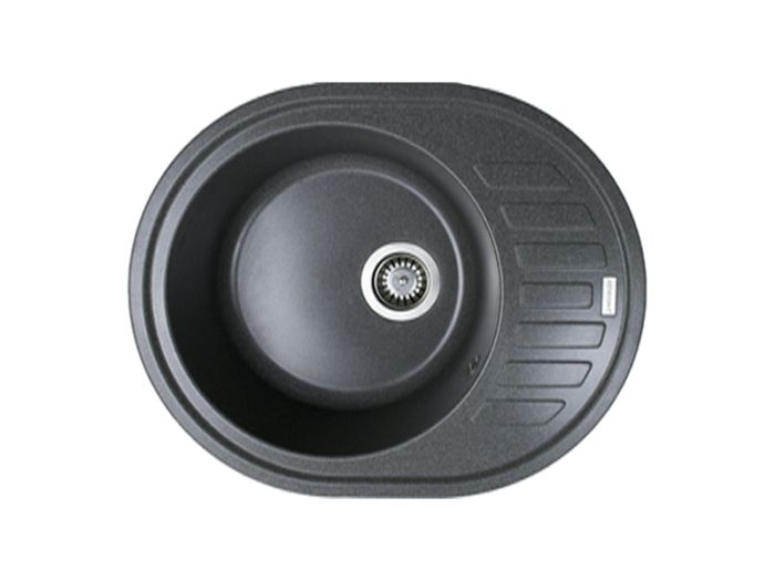 Кухонна мийка Adamant OVUM графіт 615x495x200 мм, з крилом