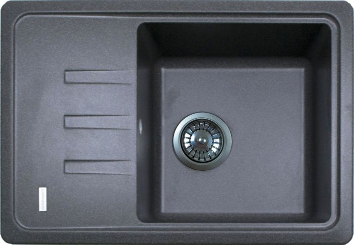 Кухонна мийка Adamant SLIM сіра 615x430x200 мм, з крилом
