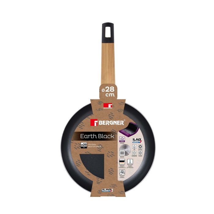 Сковорода Bergner Earth black 28 см (BG-34624-BK)