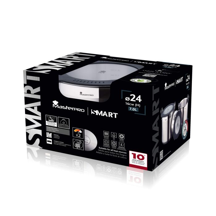 Каструля з кришкою MasterРro Smart 24 см 7,21 л (BGEU-3779)