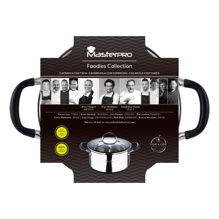 Каструля з кришкою MasterPro Foodies collection 5 л (BGMP-1502-BK)