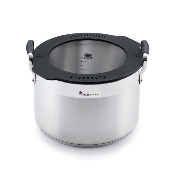 Кастрюля с крышкой MasterRo Smart 24 см 7,21 л (BGEU-3779)