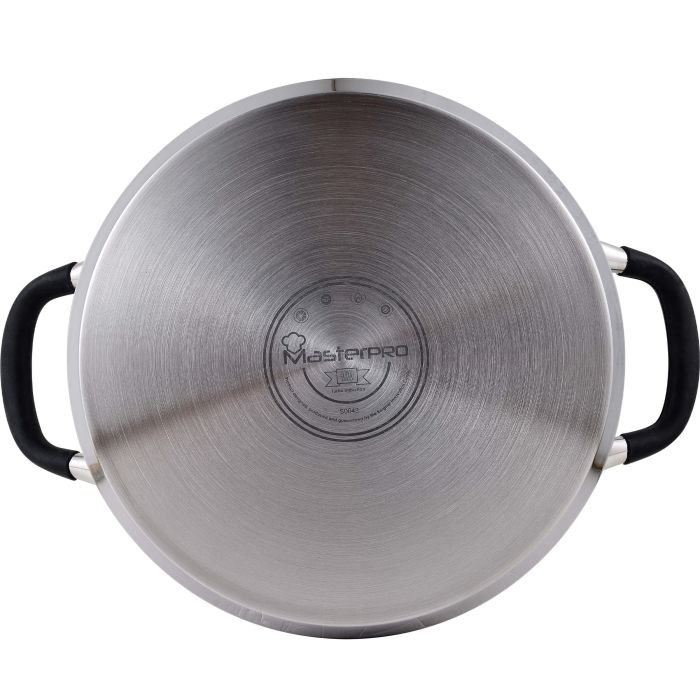Каструля з кришкою MasterPro Foodies collection 5 л (BGMP-1502-BK)