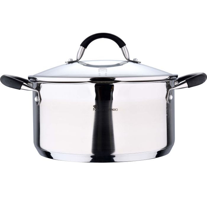 Каструля з кришкою MasterPro Foodies collection 5 л (BGMP-1502-BK)