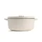 Каструля чавунна з кришкою KitchenAid 26 см 5,2 л колір мигдальний крем (CC006059-001)