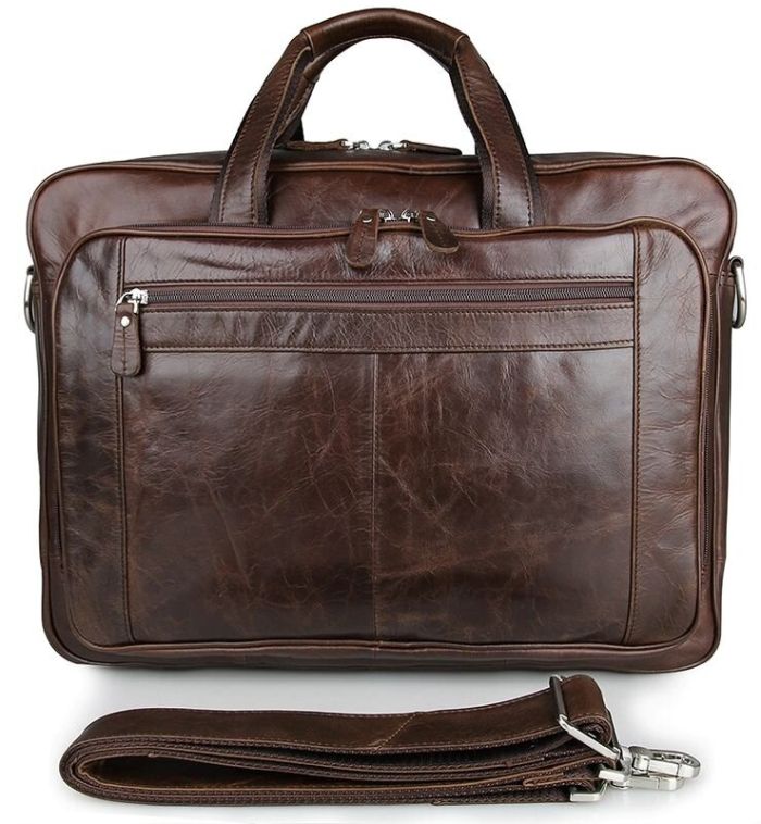 Сумка чоловіча 14371 для ноутбука 17 дюймів Vintage коричнева