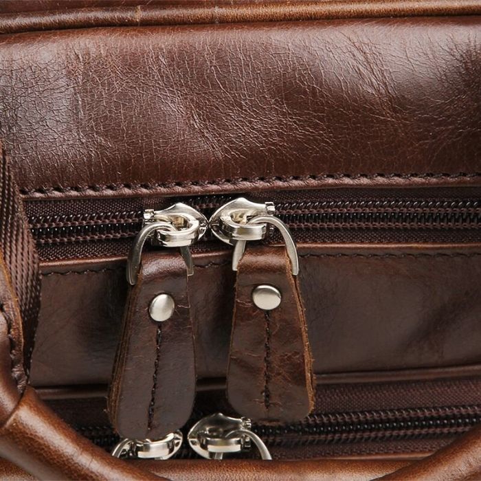 Сумка чоловіча 14371 для ноутбука 17 дюймів Vintage коричнева