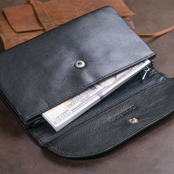 Клатч зі шкіри жіночий ST Leather 19316 чорний