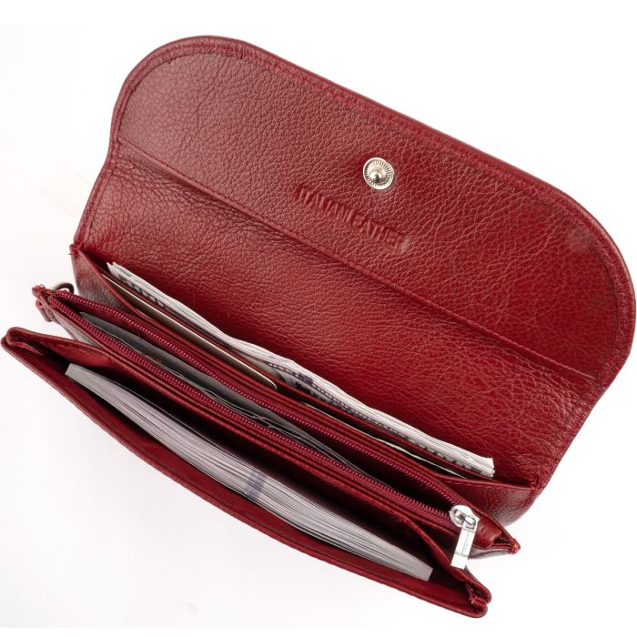Клатч из кожи женский ST Leather 19318 бордовый