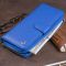 Вертикальный вместительный кошелек из кожи унисекс ST Leather 19305 синий