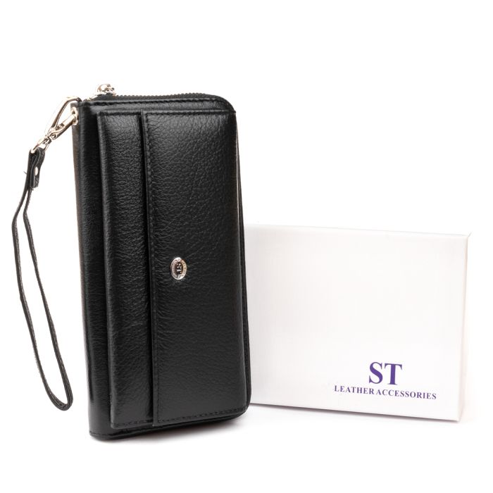 Кошелек кожаный женский ST Leather 19292 черный