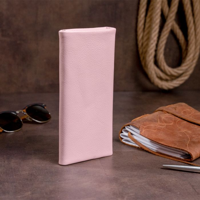Клатч конверт з кишенею для мобільного жіночий шкіряний ST Leather 19271 рожевий