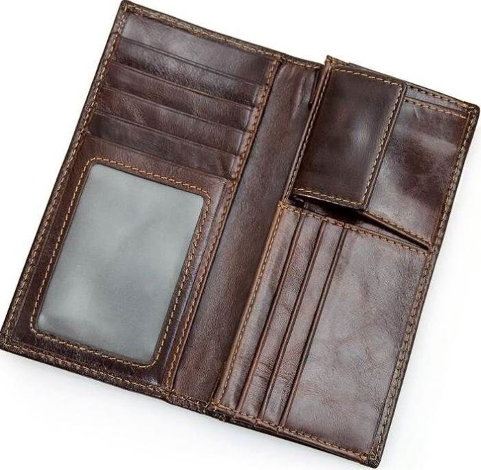 Гаманець 14536 з натуральної шкіри Vintage коричневий