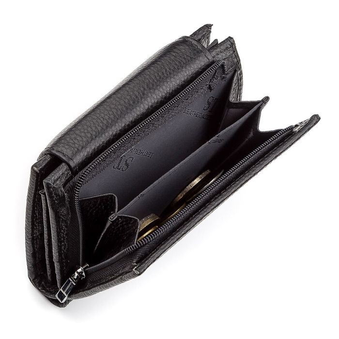 Гаманець жіночий ST Leather 18411 (ST410) компактний чорний
