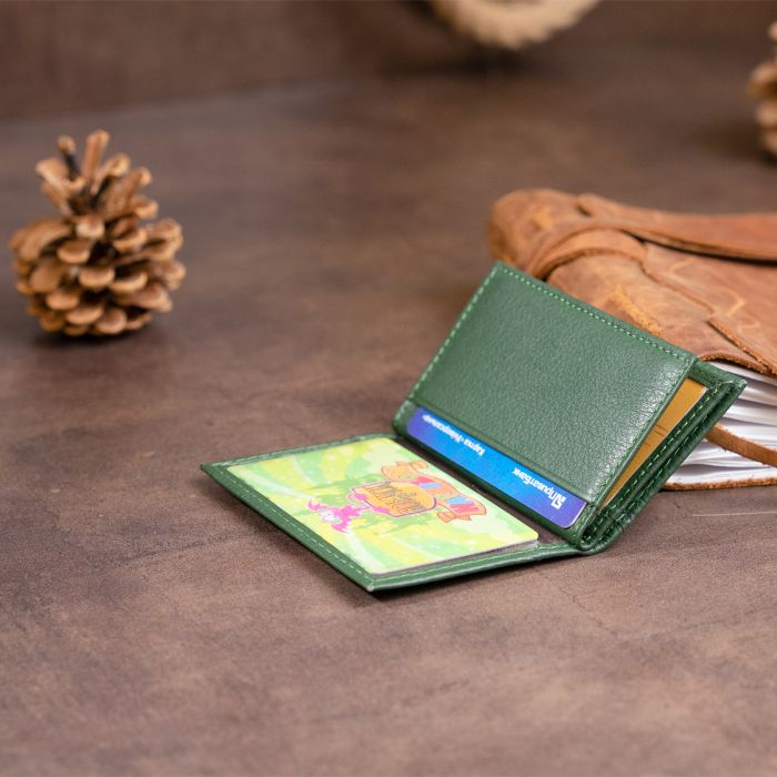 Візитниця-книга ST Leather 19215 зелена