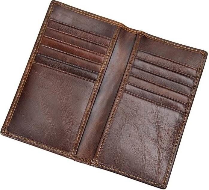 Кредитница 14512 кожаная Vintage коричневая