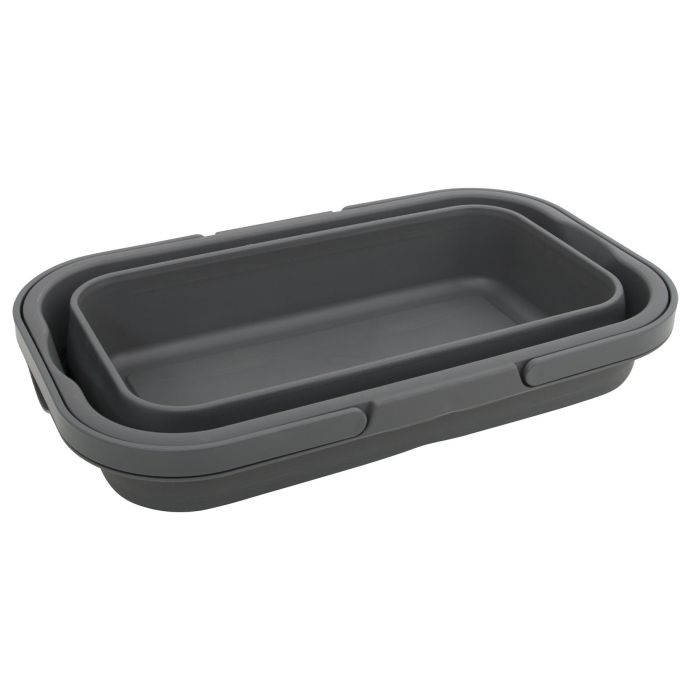 Корзина складная Bo-Camp Foldable Box With table Top 17L Grey (6303695)