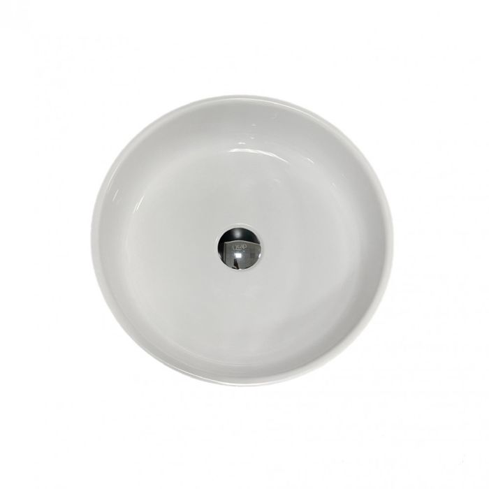 Умивальник накладна чаша Adamant Sunline New Black-White glossy d395x130мм