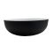 Умивальник накладна чаша Adamant Sunline New Black-White glossy d395x130мм