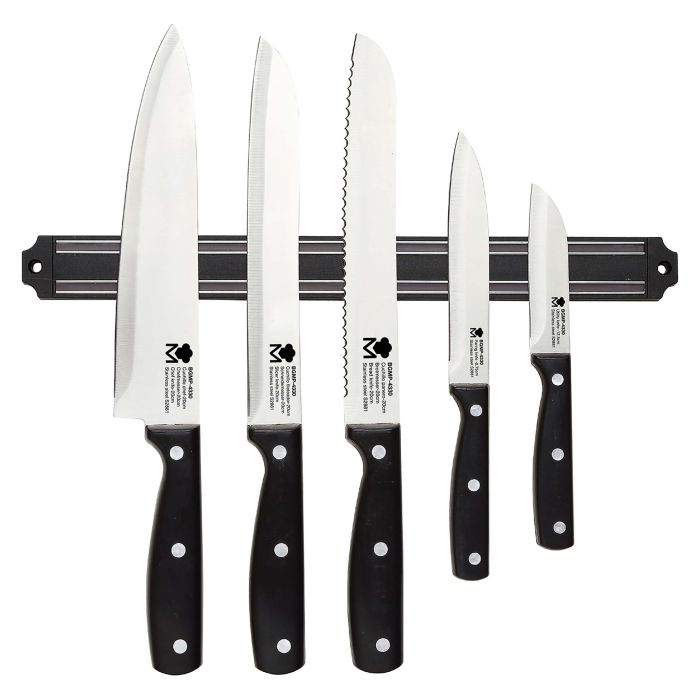 Набір ножів з магнітним тримачем MasterPro MasterPro gourmet pepe 5 предметів (BGMP-4330)