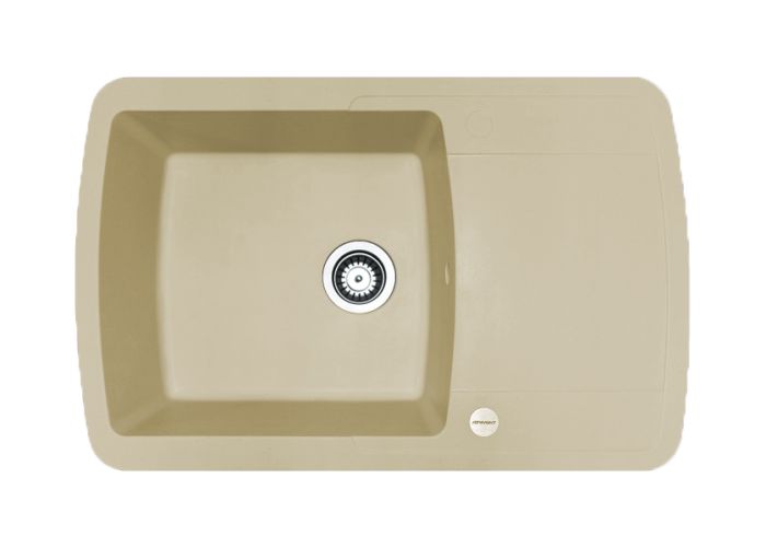 Кухонна мийка Adamant OPTIMAKS ivory 775x495x200 мм, з крилом