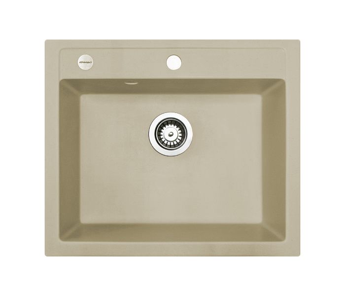 Кухонна мийка Adamant PRIZMA ivory 590x495x200 мм, без крила