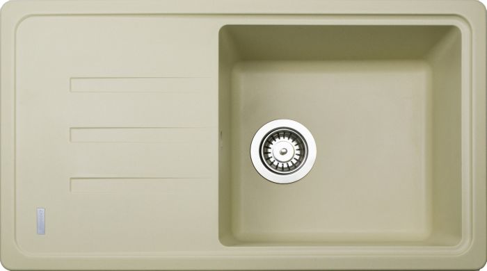 Кухонна мийка Adamant SLIM LONG ivory 780x435x200 мм, з крилом