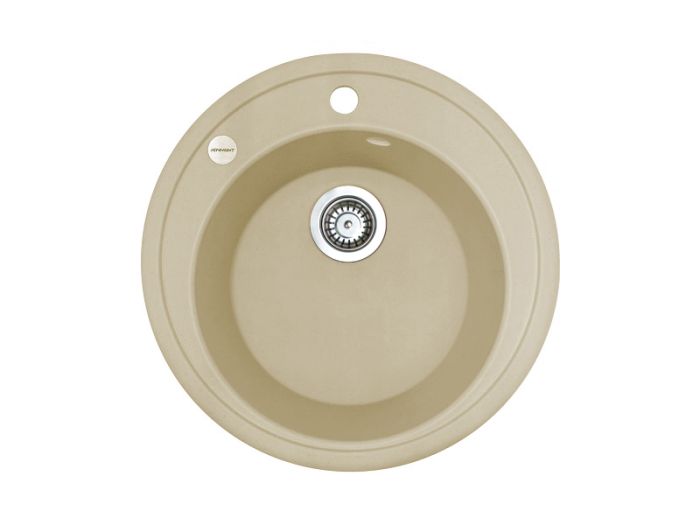 Кухонна мийка Adamant SUN ivory d 510x200 мм, без крила