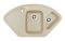 Кухонная мойка Adamant CONSENSUS Ivory 1045x575x190 мм, угловая с крылом