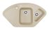 Кухонная мойка Adamant CONSENSUS Ivory 1045x575x190 мм, угловая с крылом