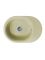 Кухонна мийка Adamant OVALE ivory 610x420x180 мм, з крилом
