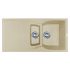 Кухонна мийка Adamant NEW LINE PLUS ivory 975x495x235 мм, з крилом