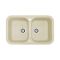 Кухонна мийка Adamant TWINS ivory 765x470x190 мм, 2 повнорозмірні чаші