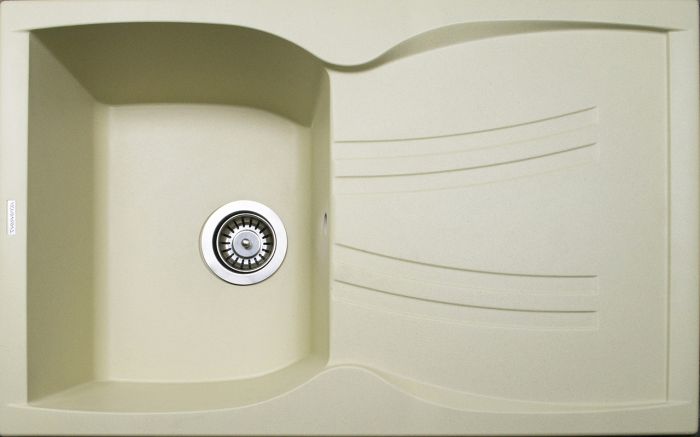 Кухонна мийка Adamant NEW LINE ivory 780x495x235 мм, з крилом