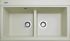 Кухонна мийка Adamant SIMILAR ivory 885x505x230 мм, 2 повнорозмірні чаші