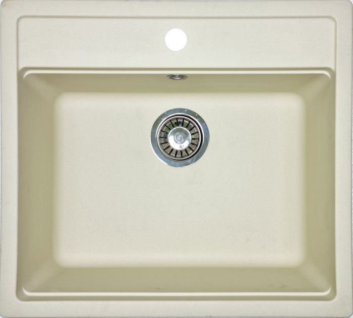 Кухонна мийка Adamant STEP ivory 565x500x190 мм, без крила